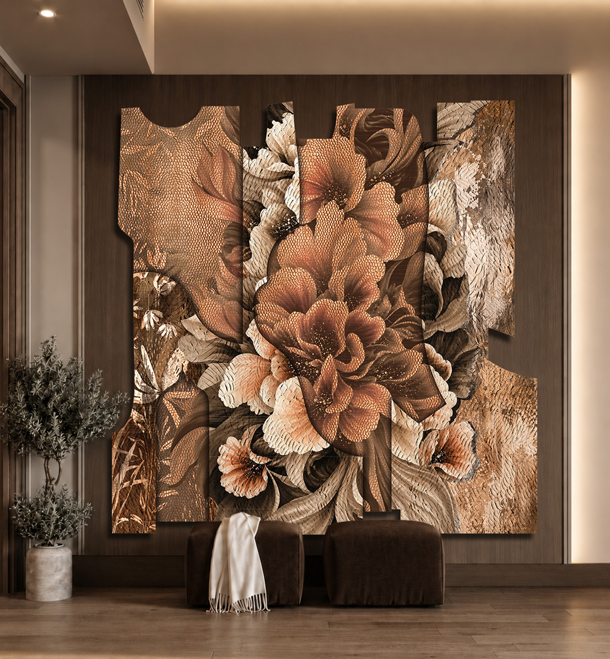 Copper Bloom in a room