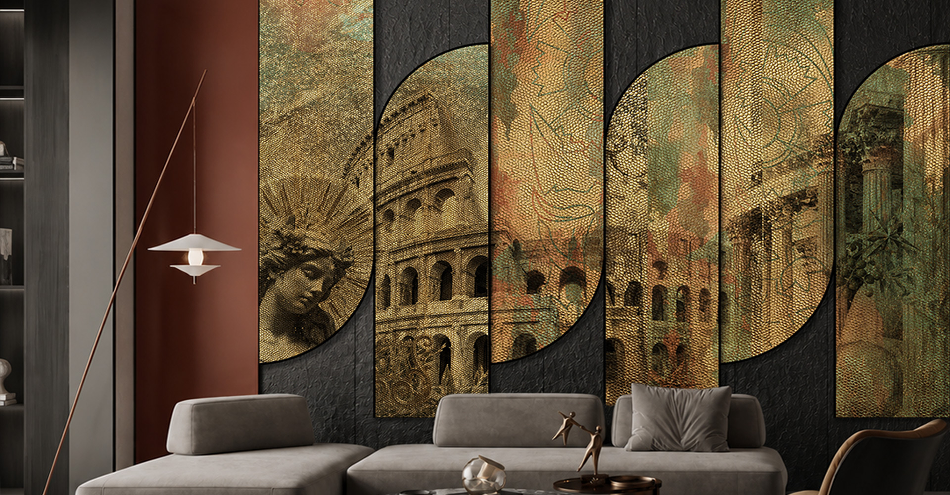 Relics in Gold in a room